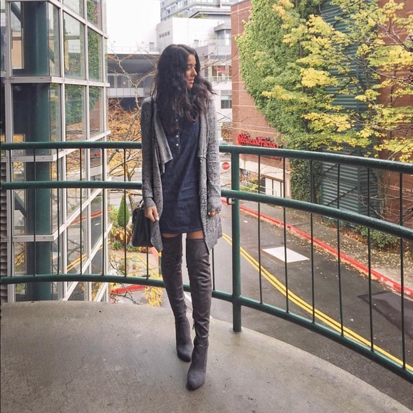 Express Denim Dress - Picture 5 of 5